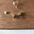 純銅耳環│立方體(不可改夾)_1