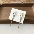 純銅耳環│幾何流蘇(可改夾)