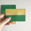信用卡夾｜超薄極簡版｜甜檸檬｜暖黃與湖水綠｜Card holder