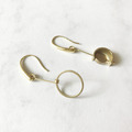 純銅耳環│不對稱幾何(可改夾)_1