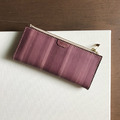 真皮長夾│8卡層│2鈔票層│零錢袋｜木苺