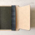 真皮書套│無印良品A6尺寸│閱讀頁設計│墨藍｜Book jacket_4