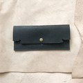 版師風格｜真皮長夾｜超薄極簡4卡層｜雙鈔票層｜黑色