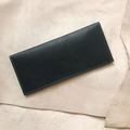 版師風格｜真皮長夾｜超薄極簡4卡層｜雙鈔票層｜黑色_3