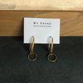 黃銅耳環｜傍晚約會(不可改夾)