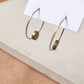 黃銅耳環｜古典幾何｜耳針式_1