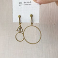 黃銅耳環｜三輪車(可改夾)_6