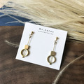 黃銅耳環_小吊鐘(可改夾)