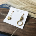 黃銅耳環｜古早味(可改夾)