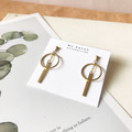 黃銅耳環_鐘擺(可改夾)