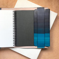 真皮書套│無印良品B6尺寸│閱讀頁設計│灰藍漸層里昂藍_2