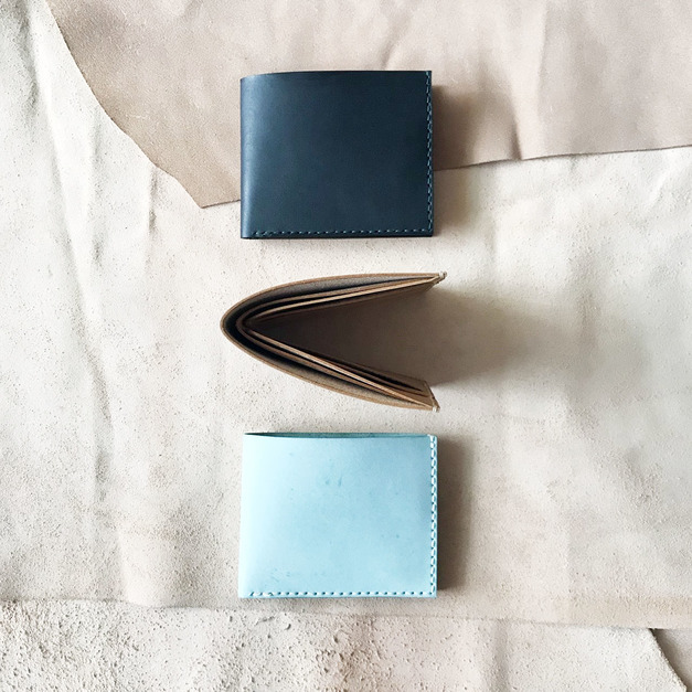 [教學課程] 植鞣革短夾｜4卡層｜2鈔票層_多色可選(一人成班)