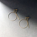 黃銅耳環｜界限｜長_6