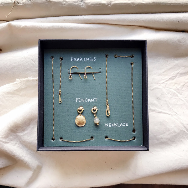 黃銅飾品組｜海洋月光