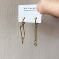 黃銅耳環｜方圓之間(可改夾)_3