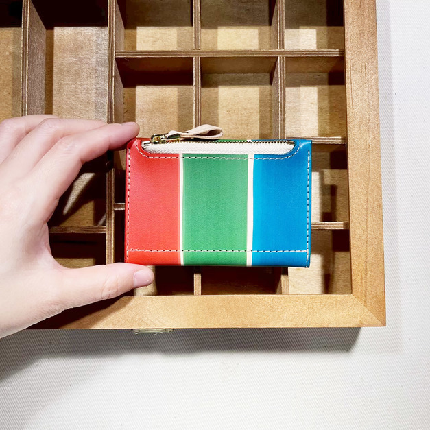 植鞣革卡夾｜零錢包｜茄芷袋傳統三色