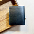 植鞣革中夾｜直式5卡鈔票層｜黑配牛仔藍_2