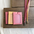 植鞣革識別證卡套｜雙卡層｜頸帶｜多色選擇_1