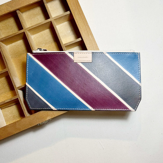 植鞣革萬用長夾｜活動零錢層｜如是三原色