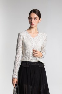 優雅蕾絲上衣