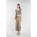 卡其色簡約寬褲