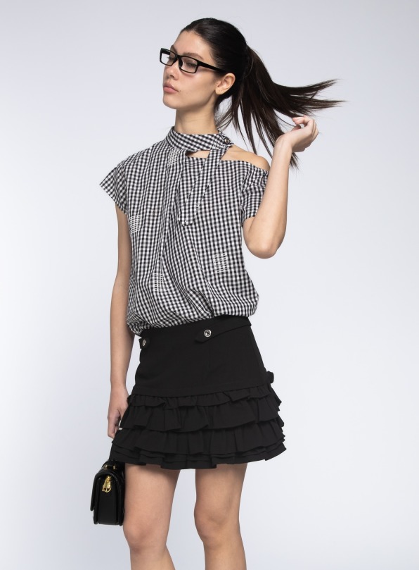 時尚格紋上衣