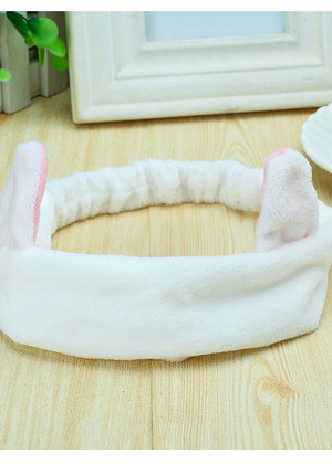 會員購物禮-白色創意貓耳朵束髮帶