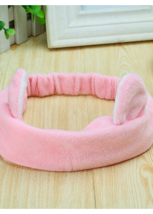 會員購物禮-粉紅色創意貓耳朵束髮帶