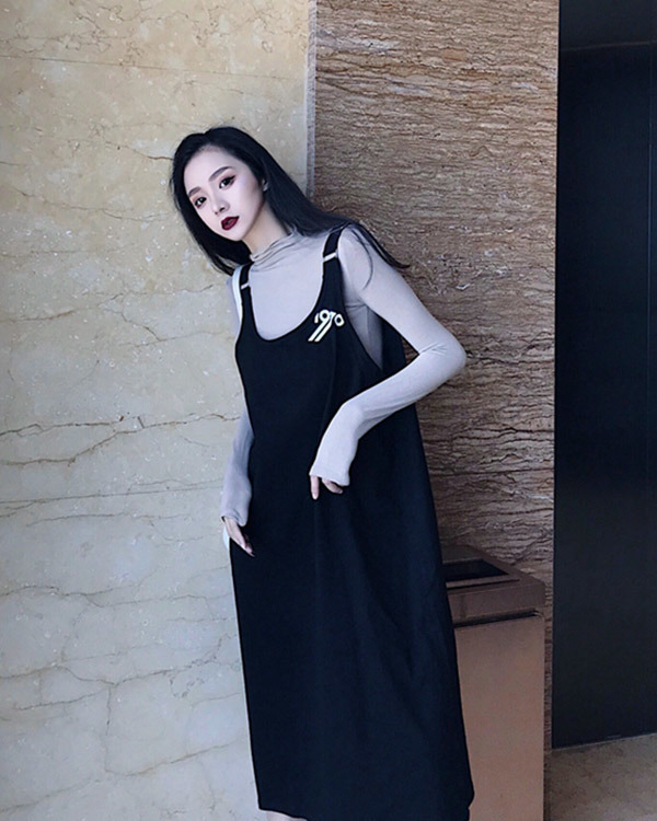 潮流舒適吊帶裙