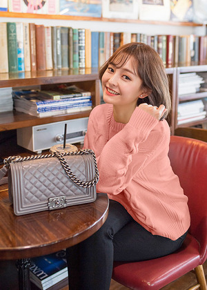 加厚針織毛衫套頭長袖純色毛衣