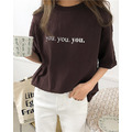 YOUYOUYOU 印字圓領上衣_2