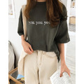 YOUYOUYOU 印字圓領上衣_1