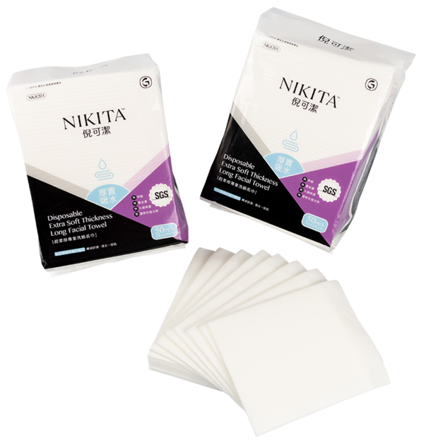 NIKITA超柔厚專業洗臉長巾(12包/箱)