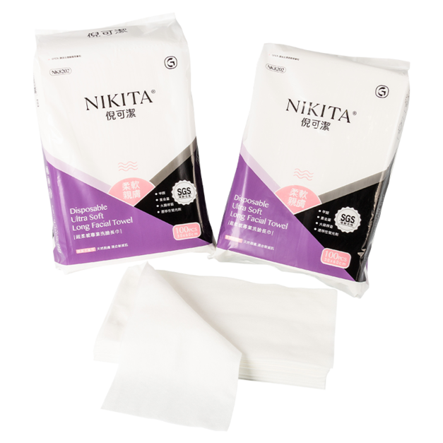 NIKITA超柔感專業洗臉長巾(10包/箱)