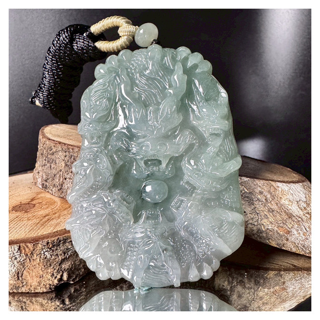 震天藝品-九龍玉牌