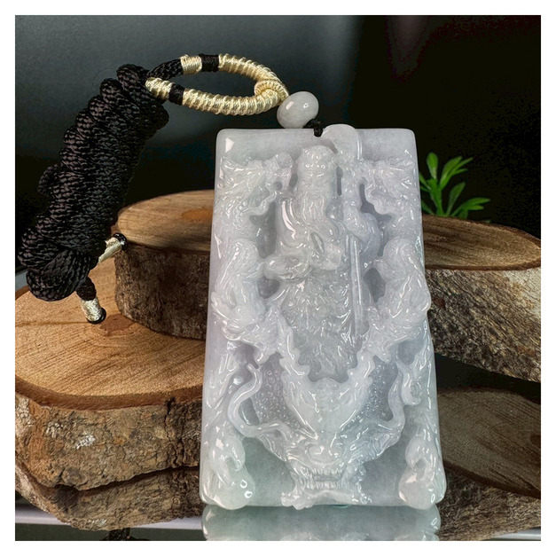 震天藝品-【乘龍武聖 &middot; 關公玉佩】