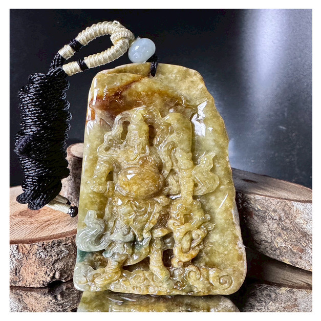 震天藝品-黃翡/武聖關公