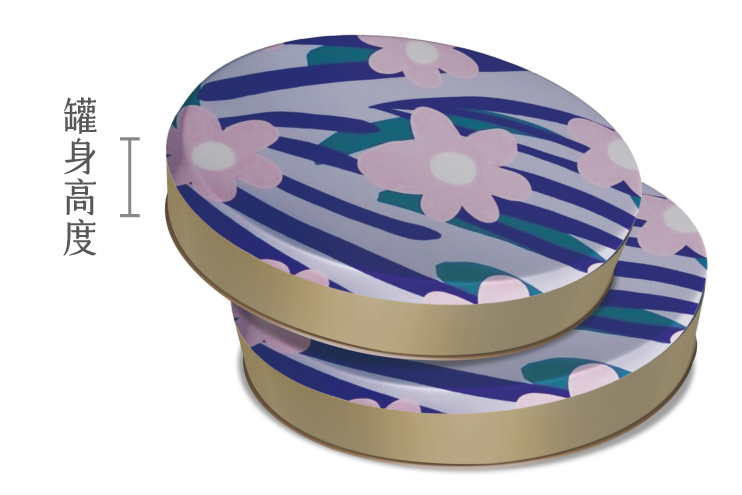 A14橢圓鐵盒-平面內捲蓋_台灣製鐵盒