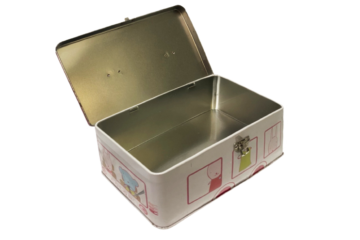 A21長方翻蓋鐵盒(可手提)-長241mm寬150mm