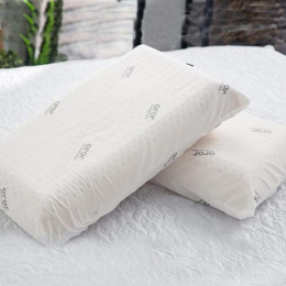 JOJO 100%平面天然乳膠枕頭/1入