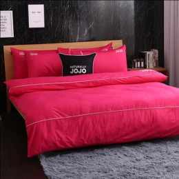 JOJO素色100％精梳棉【薄被套】-亮麗桃 均一價