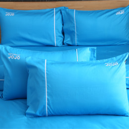 JOJO素色100％精梳棉【枕套組】-土耳其藍