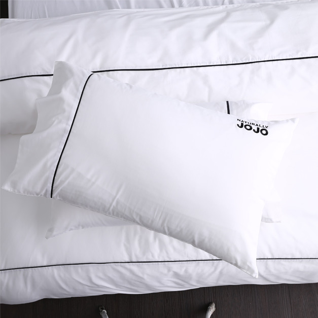 JOJO素色100％精疏棉【枕套組】-純亮白