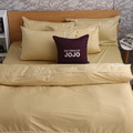 JOJO素色100%精梳棉【床包組】(附枕套)-大地黃_1