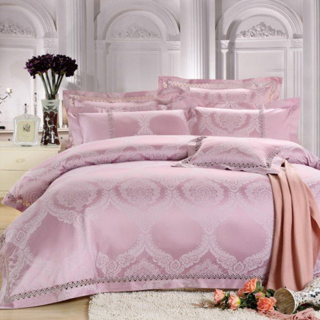 JOJO高織紗簍空天絲緹花兩用被床包組雙人/限量出清