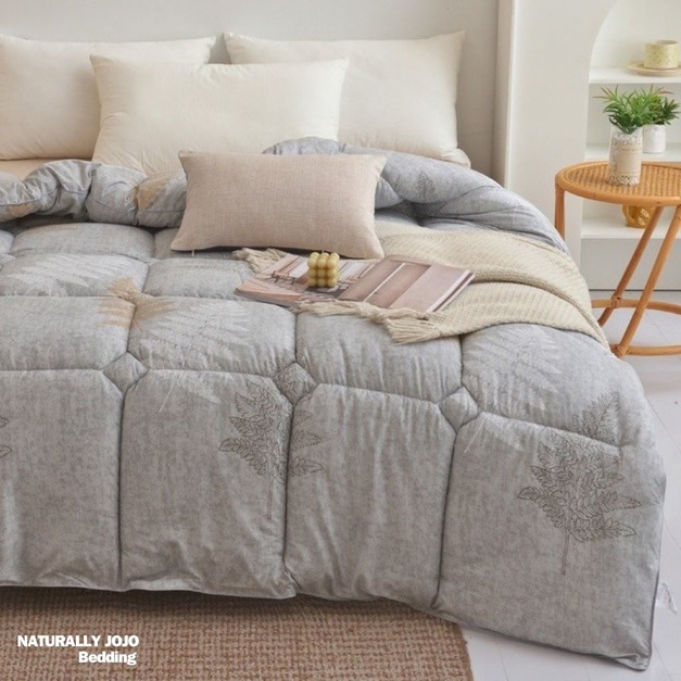 JOJO北歐黑金科技石墨烯極輕柔輕羽絲抑菌冬被-雙人6*7-三種風格