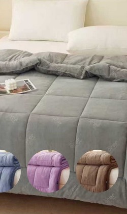 JOJO石墨烯字樣貝貝絨雙人6*7冬被/四色