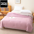 JOJO石墨烯科技極輕羽絲抑菌隨行毯冬被/雙人6*7-藍奶香紫三色_1