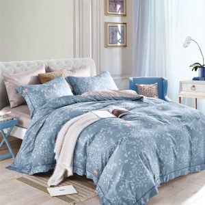 JLIFE嚴選天絲-雙人加大6*6.2抗皺萊賽爾天絲薄床包兩用被四件組/多款花色