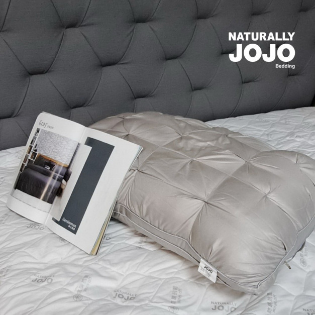 JOJO石墨烯云感朵朵羽絲絨纖維棉枕頭/2入